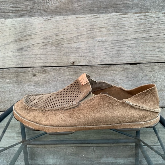 Olukai Moloa Kohana Shoe Mens 13 Convertible Slip On Comfort Suede Perforated - Picture 5 of 16